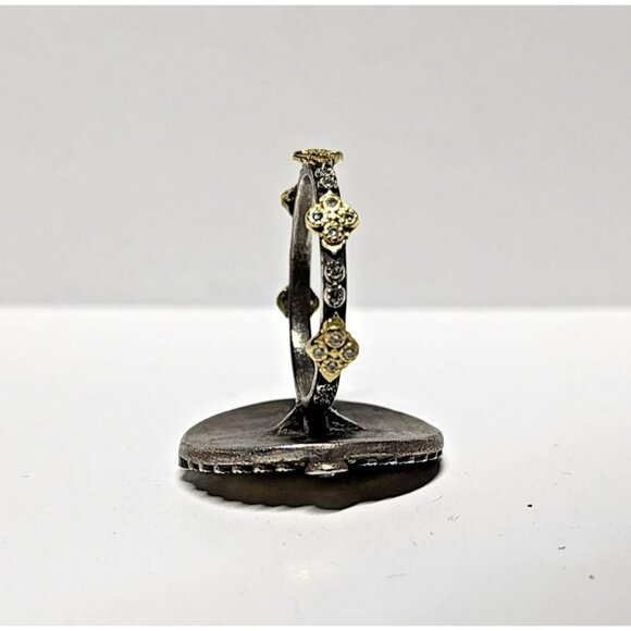 Armenta Old World 18K Gold & Silver Diamond Sapphire Ring 02742 Sz 7 – Excellent - Picture 12 of 16